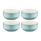 Aqua dia.2.25" h:1" 1 oz. Round Blue Vitrified Ramekin (Set of 4)