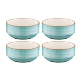 Aqua dia.3" h:1.5" 4 oz. Round Blue Vitrified Ramekin (Set of 4)