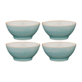 Aqua dia.4.75" h:2.25" 10 oz. Round Blue Vitrified Bowl (Set of 4)