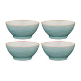 Aqua dia.5.5" h:2.75" 15 oz. Round Blue Vitrified Bowl (Set of 4)