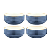 Dusk dia.4.75" h:2" 12 oz. Round Blue Vitrified Bowl (Set of 4)