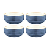 Dusk dia.5.5" h:2.5" 17 oz. Round Blue Vitrified Bowl (Set of 4)