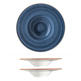 Bonna China Night Blue dia.11" h:2.5" 14 oz. Round Blue Porcelain Bowl (Set of 2)