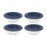 Bonna China Night Blue dia.6.25" h:2" 13 oz. Round Blue Porcelain Bowl (Set of 4)