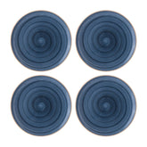 Bonna China Night Blue dia.6.75" Round Blue Porcelain Plate (Set of 4)