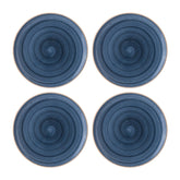 Bonna China Night Blue dia.7.5" Round Blue Porcelain Plate (Set of 4)