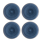 Bonna China Night Blue dia.10.5" Round Blue Porcelain Plate (Set of 4)