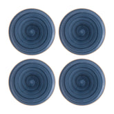 Dusk dia.10.5" Round Blue Vitrified Plate (Set of 4)