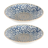 Bonna China Española dia.10" h:2" 44 oz. Round Decorated Porcelain Bowl (Set of 2)