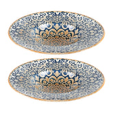 Bonna China Española dia.11" h:2.5" 14 oz. Round Decorated Porcelain Bowl (Set of 2)