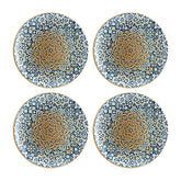 Bonna China Española dia.6.75" Round Decorated Porcelain Plate (Set of 4)