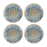 Alhambra dia.7.5" Round Decorated Vitrified Plate (Set of 4)