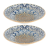 Bonna China Española dia.9.5" h:2" 14 oz. Round Decorated Porcelain Bowl (Set of 2)