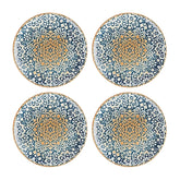 Bonna China Española dia.10" Round Decorated Porcelain Plate (Set of 4)