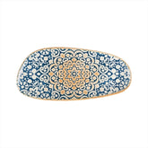 Alhambra 14" x 7" x h:1" Organic Decorated Vitrified Platter (1 each)
