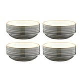 Space dia.4.75" h:2" 12 oz. Round Gray Vitrified Bowl (Set of 4)