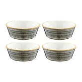 Space dia.4.75" h:1.75" 10 oz. Round Gray Vitrified Bowl (Set of 4)