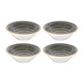 Space dia.7" h:2.5" 23 oz. Round Gray Vitrified Bowl (Set of 4)