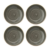 Space dia.8" h:1.5" 17 oz. Round Gray Vitrified Bowl (Set of 4)