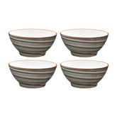 Bonna China Gris dia.5.5" h:2.75" 15 oz. Round Grey Porcelain Bowl (Set of 4)