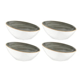 Space dia.6.5" h:3" 12 oz. Round Gray Vitrified Bowl (Set of 4)
