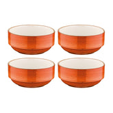 Terracota dia.4.75" h:2" 12 oz. Round Terracotta Vitrified Bowl (Set of 4)