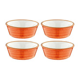 Terracota dia.4.75" h:1.75" 10 oz. Round Terracotta Vitrified Bowl (Set of 4)