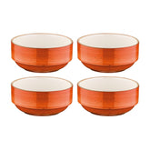 Terracota dia.5.5" h:2.5" 17 oz. Round Terracotta Vitrified Bowl (Set of 4)