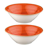 Terracota dia.8" h:2.5" 30 oz. Round Terracotta Vitrified Bowl (Set of 2)