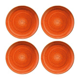 Terracota dia.8.25" Round Terracotta Vitrified Plate (Set of 4)