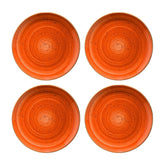 Bonna China Sienna dia.10.5" Round Terracotta Porcelain Plate (Set of 4)