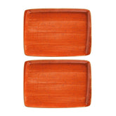 Terracota 9" x 6" Rectangular Terracotta Vitrified Plate (Set of 2)