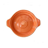 Terracota dia.9.75" h:1.75" 25 oz. Round Terracotta Vitrified Oven Dish (1 each)