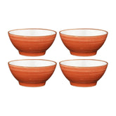 Bonna China Sienna dia.4.75" h:2.25" 10 oz. Round Terracotta Porcelain Bowl (Set of 4)