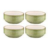 Therapy dia.3" h:1.5" 4 oz. Round Green Vitrified Ramekin (Set of 4)