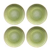 Bonna China Natura dia.6.75" Round Green Porcelain Plate (Set of 4)