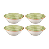 Bonna China Natura dia.7" h:2.5" 23 oz. Round Green Porcelain Bowl (Set of 4)