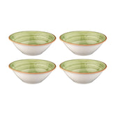 Therapy dia.7" h:2.5" 23 oz. Round Green Vitrified Bowl (Set of 4)