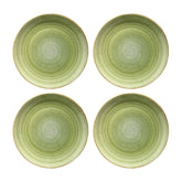 Therapy dia.8" h:1.5" 17 oz. Round Green Vitrified Bowl (Set of 4)