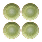 Bonna China Natura dia.10"  Round Green Porcelain Plate (Set of 4)