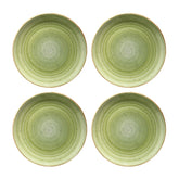 Therapy dia.10.5" Round Green Vitrified Plate (Set of 4)