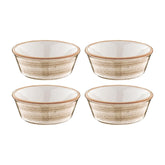 Terrain dia.4.75" h:1.75" 10 oz. Round Brown Vitrified Bowl (Set of 4)