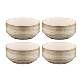 Terrain dia.5.5" h:2.5" 17 oz. Round Brown Vitrified Bowl (Set of 4)