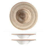 Terrain dia.11" h:2.5" 14 oz. Round Brown Vitrified Bowl (Set of 2)