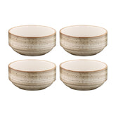 Bonna China Earth dia.2.25" h:1" 1 oz. Round Brown Porcelain Ramekin (Set of 4)