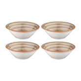 Terrain dia.6.25" h:2" 13 oz. Round Brown Vitrified Bowl (Set of 4)