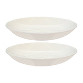 Bonna China Gourmet dia.11" h:2.5" 57 oz. Round Warm White Porcelain Bowl (Set of 2)