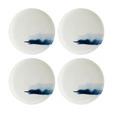 Blue Wave dia.4" h:0.75" 4 oz. Round Decorated Vitrified Bowl (Set of 4)