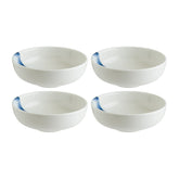 Blue Wave dia.5.5" h:2" 15 oz. Round Decorated Vitrified Bowl (Set of 4)