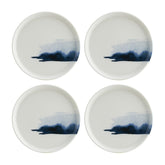 Bonna China Blue Wave dia.6.25"  Round Decorated Porcelain Plate (Set of 4)